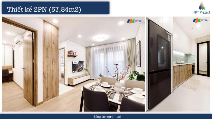 Bán Căn Hộ Cao Cấp FPT Plaza 3 cho 2 Phòng Ngủ Sở Hữu Căn Hộ Lâu Dài Quà Tân Gia Tặng 1 Chỉ Vàng