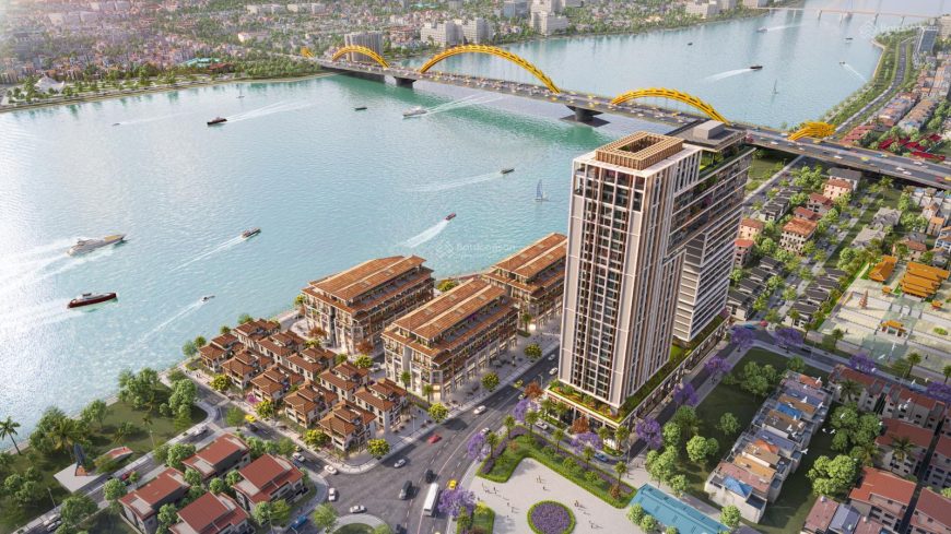 Căn Hộ 2 Phòng Ngủ Sun Ponte Đà Nẵng Tầng Cao, View Cầu Rồng Phun Lửa + Pháo Hoa